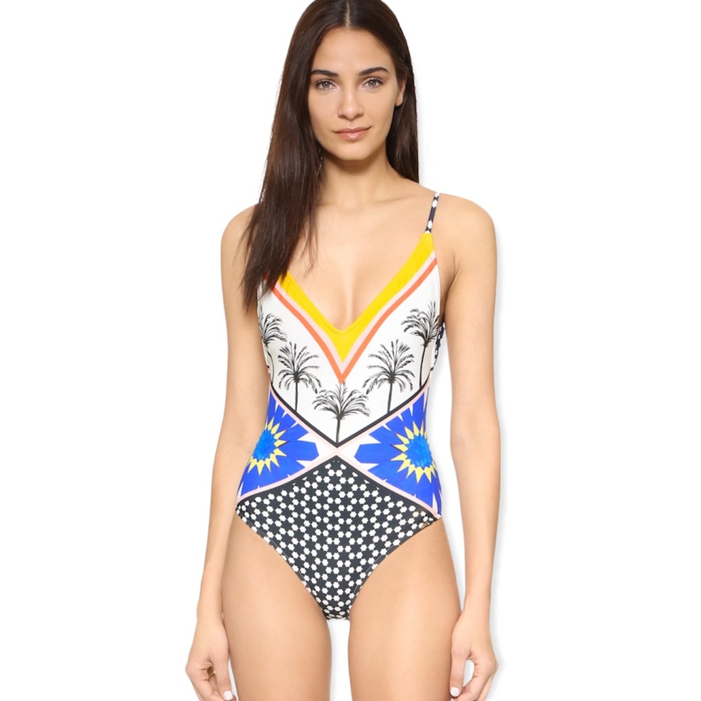 SALINAS Localizado Anik Maillot One-Piece Swimsuit Size M Made in Brazil NWT